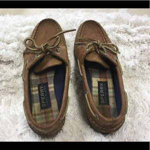 Sperry  Brown Leather Boat Shoes